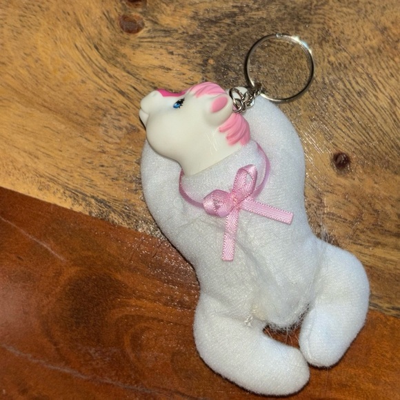 1980s Unicorn Pony Plush Keychain - Picture 2 of 6
